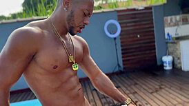 tia and niece surprised by friends in pool