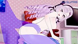 Lize Helesta And Salome Fuck Intensely In Hentai Creampie!