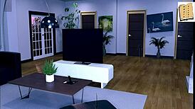 guy navigates isabella's house after night out