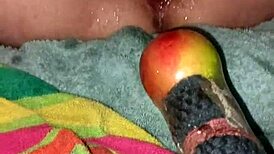 Velvet Rain 23 Masterbates Hard with Huge Toys