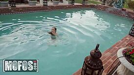 Is Karla Kush Riding That Thick Dick in Her Pool?