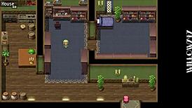 Makina explores the city of ruin in fallen hrpg game