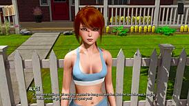 Ripples 8: Curvy Mature in Ripped Outfit Teases with Big Tits