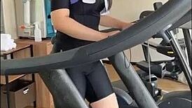 Diet-Driven Energetic Girl Filmed in Hotel Action Scene