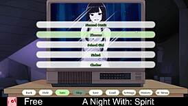 A night with spirit in anime dating game roleplay