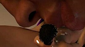 Giant Women Ask, 'Do You Want to Cum on Our Huge Tits?' in Hentai