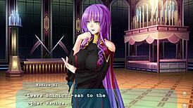 princess comforting dragonwomen in game