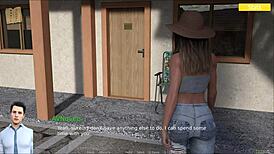 Cute teen in sexy outfit gets mature big tits action in Rosewater Manor 91