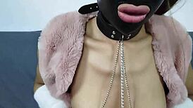 BDSM Slut in Mask and Latex Gets Facefucking, Pussy Fuck, and Anal Until Cum