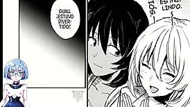 Midnight visitor in anime hentai game