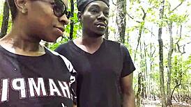 Southern Couple Licks Ass and Deepthroats in Public Forest