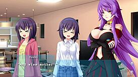 princess comforting dragonwomen in game