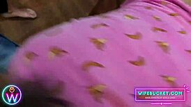 Wife rides man then bends over for intense doggystyle