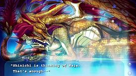 princess comforting dragonwomen in game