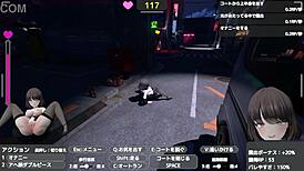 celeca-san exposes herself in a naked coat without being noticed