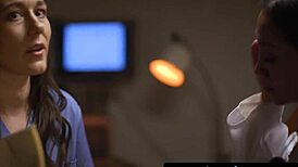 girlsway - doctor vicki chase, how do you silence nurse sinn sage with busy lips?