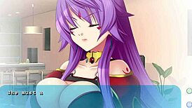 princess comforting dragonwomen in game
