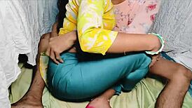 Desi bhabhi in salwar kameez fucked by devar in skirt during Christmas