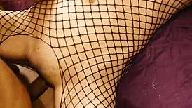 Damn! Used her rough in stockings, stretching every hole! 😈