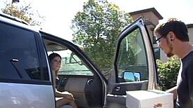 Brunette Mom Gets Licked and Fucked Hard by Young Boy in Steamy Session