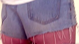 Leggy blondie Carly Rea in casting video teases with fingering till you burst