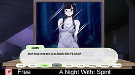 A night with spirit in anime dating game roleplay