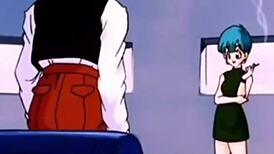 Dragon Ball Z Bulma and Gohan in Wild Anime Monster Clash. See the Epic Battle Unfold!