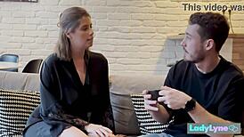 LadyLyne welcomes her guest with kinky neighborhood fun