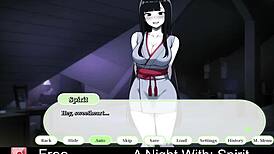 yö hengen kanssa anime-deittisimulaattorin roolipelissä