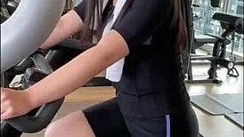 Diet-Driven Energetic Girl Filmed in Hotel Action Scene