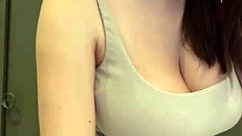 my stepmom's showing off her elastic ass and huge milky tits