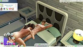 in this wild hentai, sims 4 characters try every steamy position