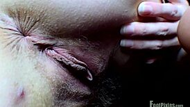 Ms Nacke Teases with Her Hairy Toes in Foot Fetish Play