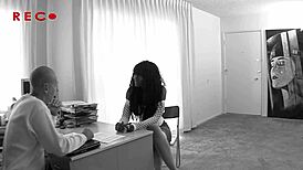 nyomi banxxx takes white cock deep in her black pussy! 🔥