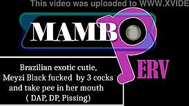 brazilian exotic cutie meyzi black fucked by 3 cocks taking pee in mouth dap dp pissing atm dirty talk bbc exotic girl ob459
