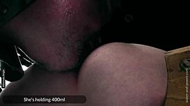 Blindfolded birthday surprise with masked old friend