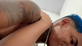 Hot girl lies to husband and does blowbang service