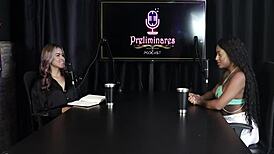 Client spanks her, does anal with two cocks fulfilling her fetish - Vicky Menage.