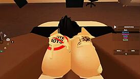 إباحية بلاكد روبلوكس مع مؤخرة كبيرة تركب بي بي سي