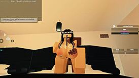 Blacked Roblox Porn with Big Ass Riding BBC