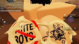 Blacked Roblox Porn with Big Ass Riding BBC