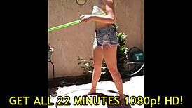 Watch Liz Ashley's first shoot with me stripping nude