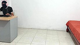 stepsister’s teasing gets me hard for solo cock stroking