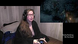 Until dawn play with curvy brunette in lingerie, wow! 😍