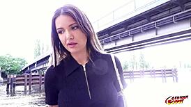 German Scout Seduces Big Butt Teen Crystal Richi for First Anal Casting