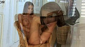 blonde nessa devil teases in solo play