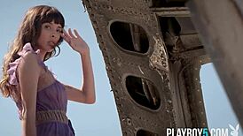 plane crash survivor hot latina steph strips naked outdoors