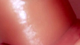 This Japanese wife is cheating with a monster cock in a close-up blowjob scene.