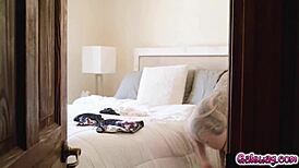 Arabelle Raphael And Sarah Arabic Have Hot Steamy Lesbian Sex Over The Couch!