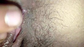 the pretty girl with shaved pussy gets fucked hard leading to orgasm and creampie